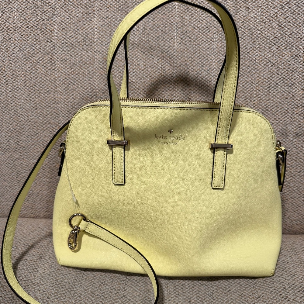 Kate Spade Cedar Street Maise Leather Shoulder Bag - Beautiful Yellow